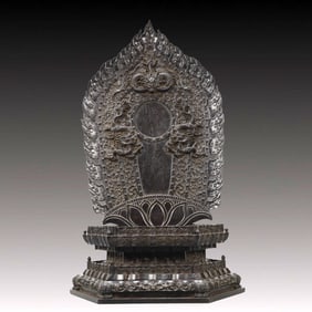 A Huge Zitanwood Dragon Pattern Niche