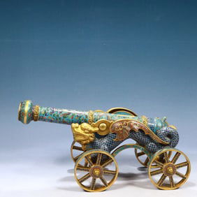 A Huge Cloisonne Auspicious Cloud and Dragon Pattern Ornament