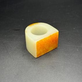 An Exquisite White Jade Fingerstall