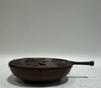 An Exquisite Huanghuali wood Fan-Shaped Censer