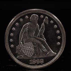 USA One Dollar 1868 Coin