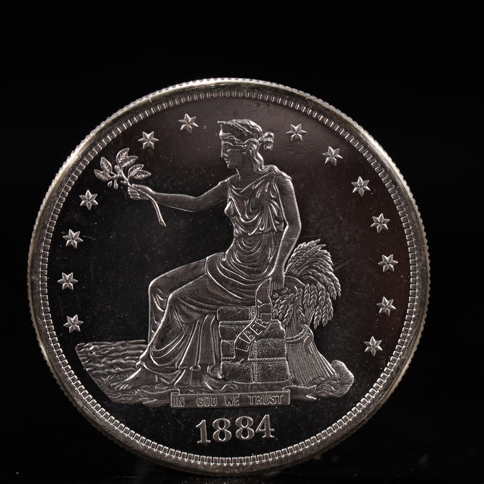 USA Trade Dollar 1884 Coin (1 of 2)