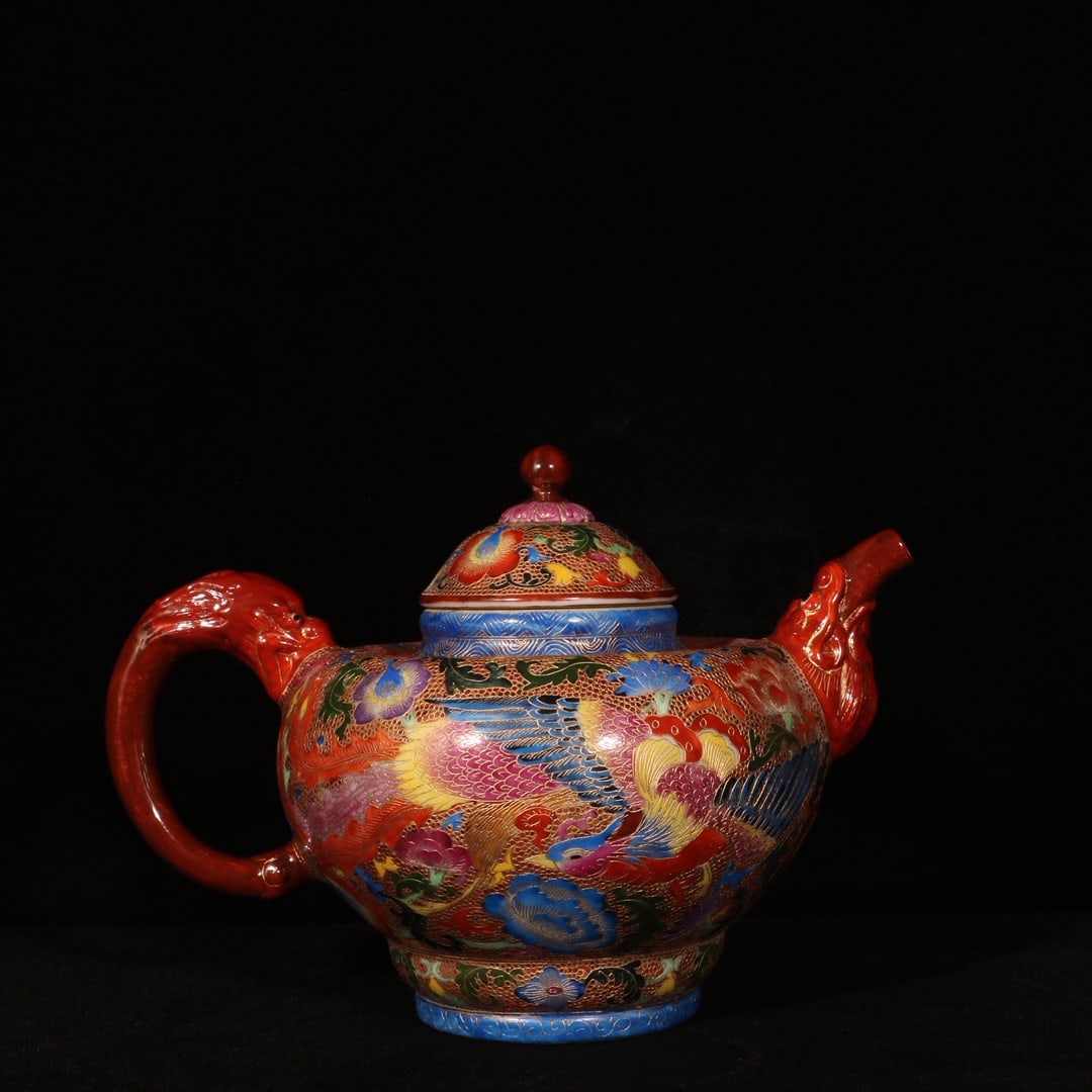 An Exquisite Cloisonne Dragon Pattern Teapot - 6