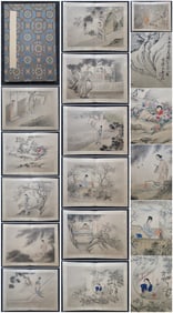 A Chinese Album Ink Painting of Figure on Paper