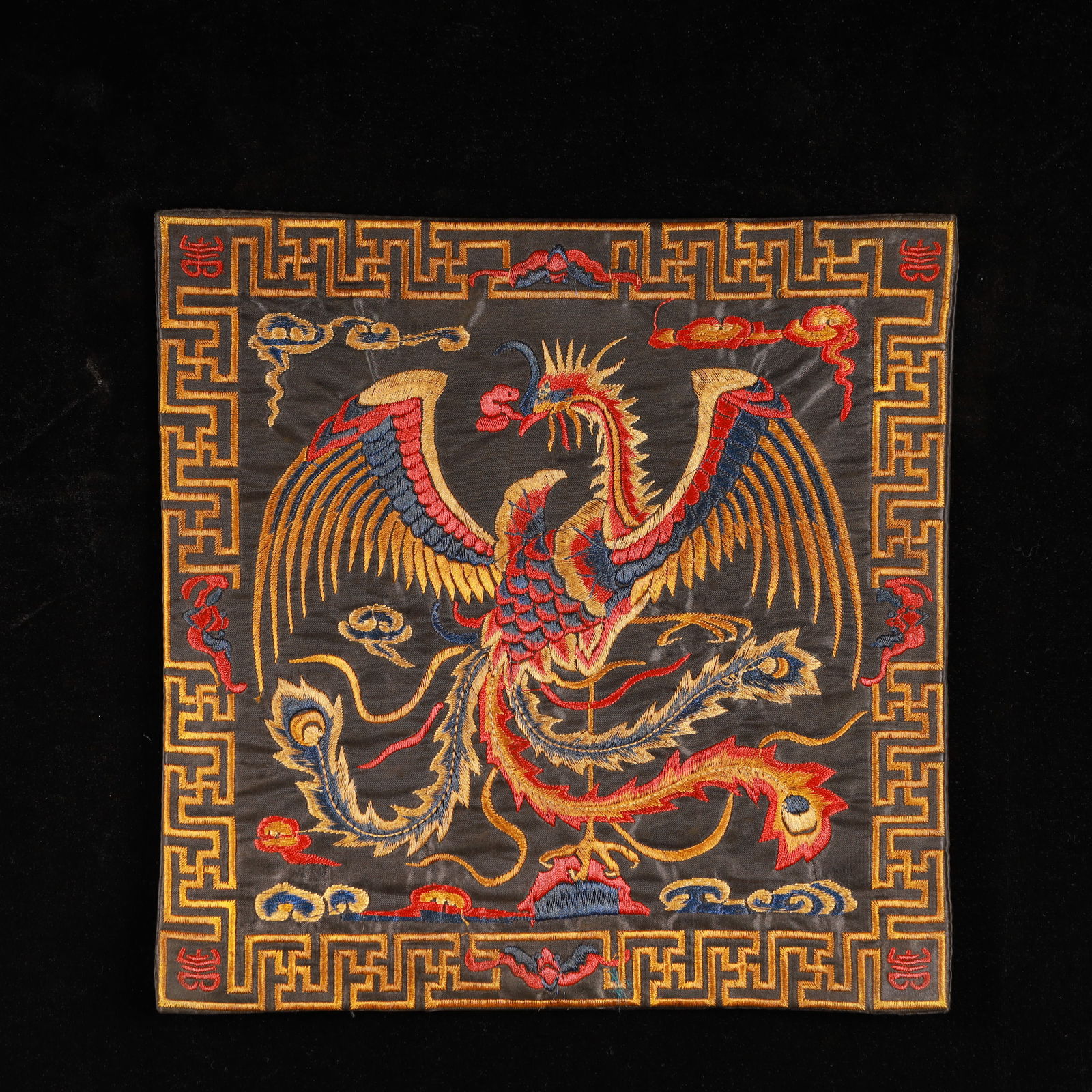 An Exquisite Embroidery Phoenix Pattern Civil Official Rank Badges (1 of 2)