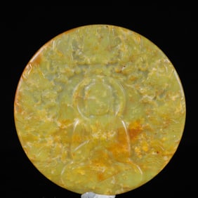 A Rare Gaogu yu Dragon Pattern Statue of Avalokitesvara Ornament