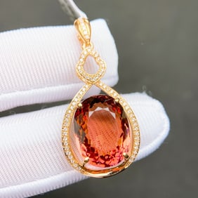 18Ctw Natural Tourmaline Necklace