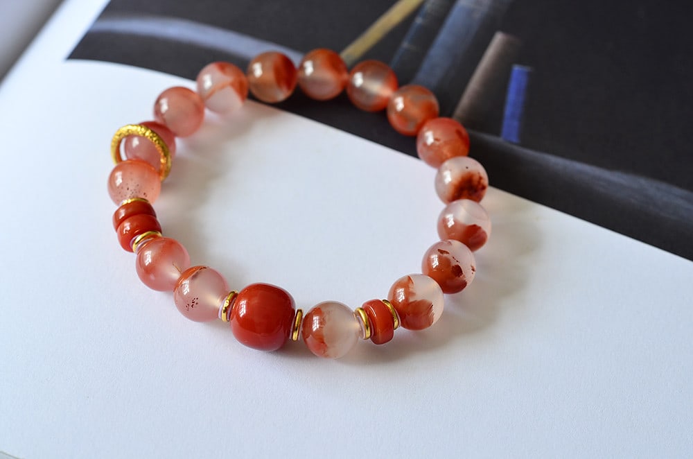 An Exquisite Agate Bracelets: An Exquisite Agate Bracelets,Size:0.4in 玛瑙手串