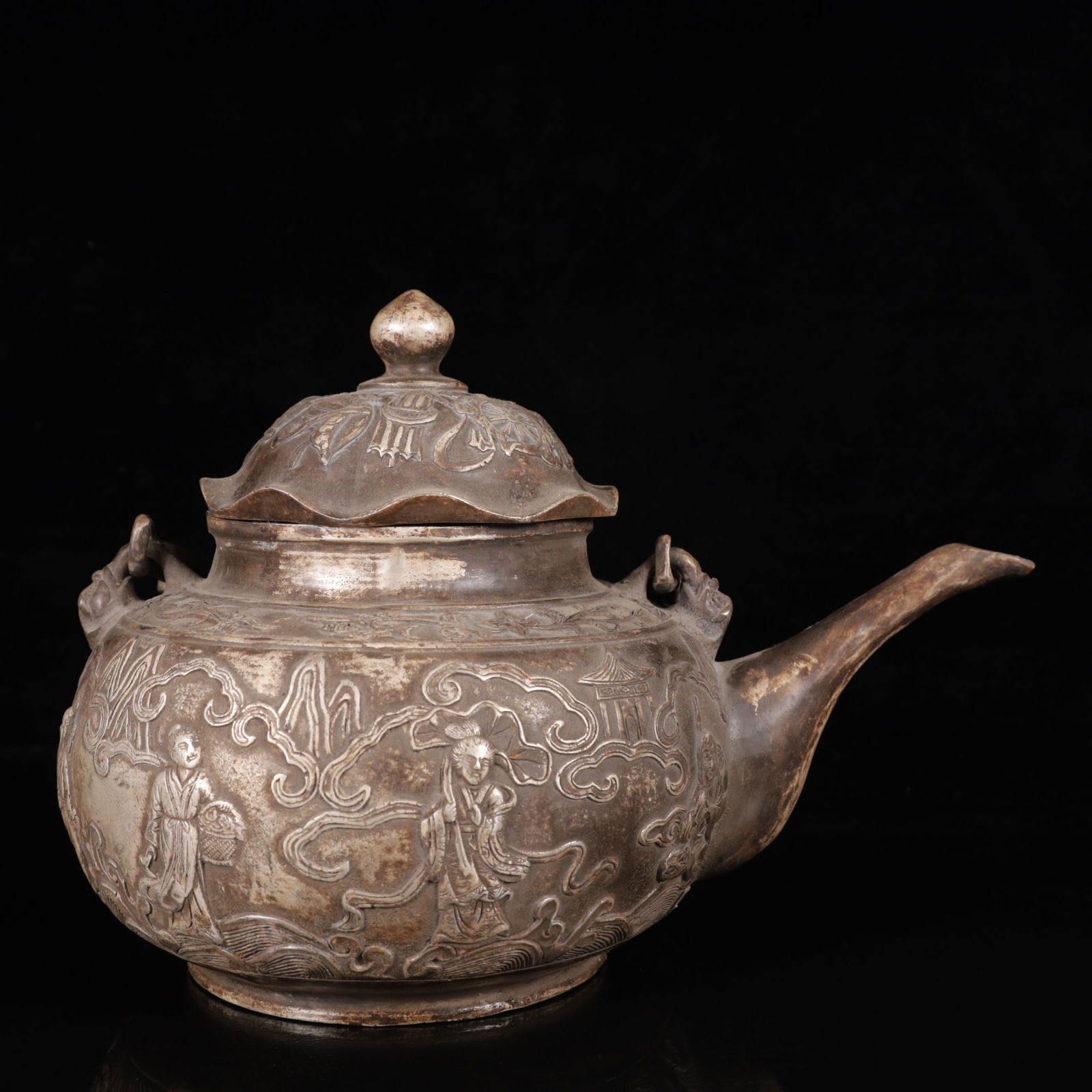An Exquisite Silver Figure Pattern Ewer - 9