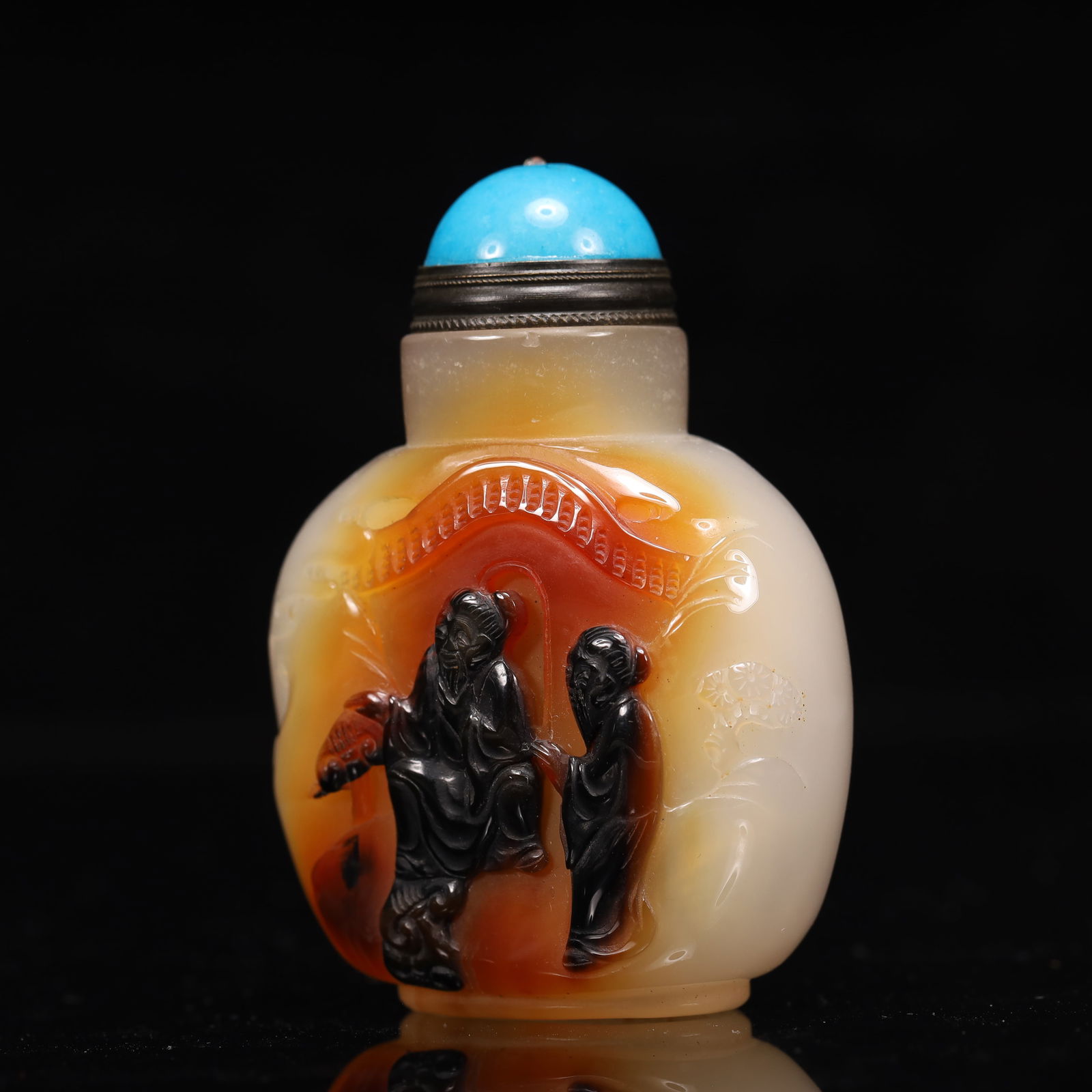 An Exquisite Agate Figure Pattern Snuff Bottle - 2