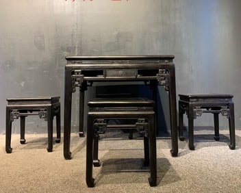 A Set of Huge Zitanwood Tables