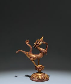 An Exquisite Gilt Bronze Dragon Ornament