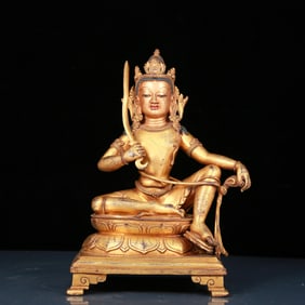 A Magnificent Gilt-Bronze Figure Of Tara