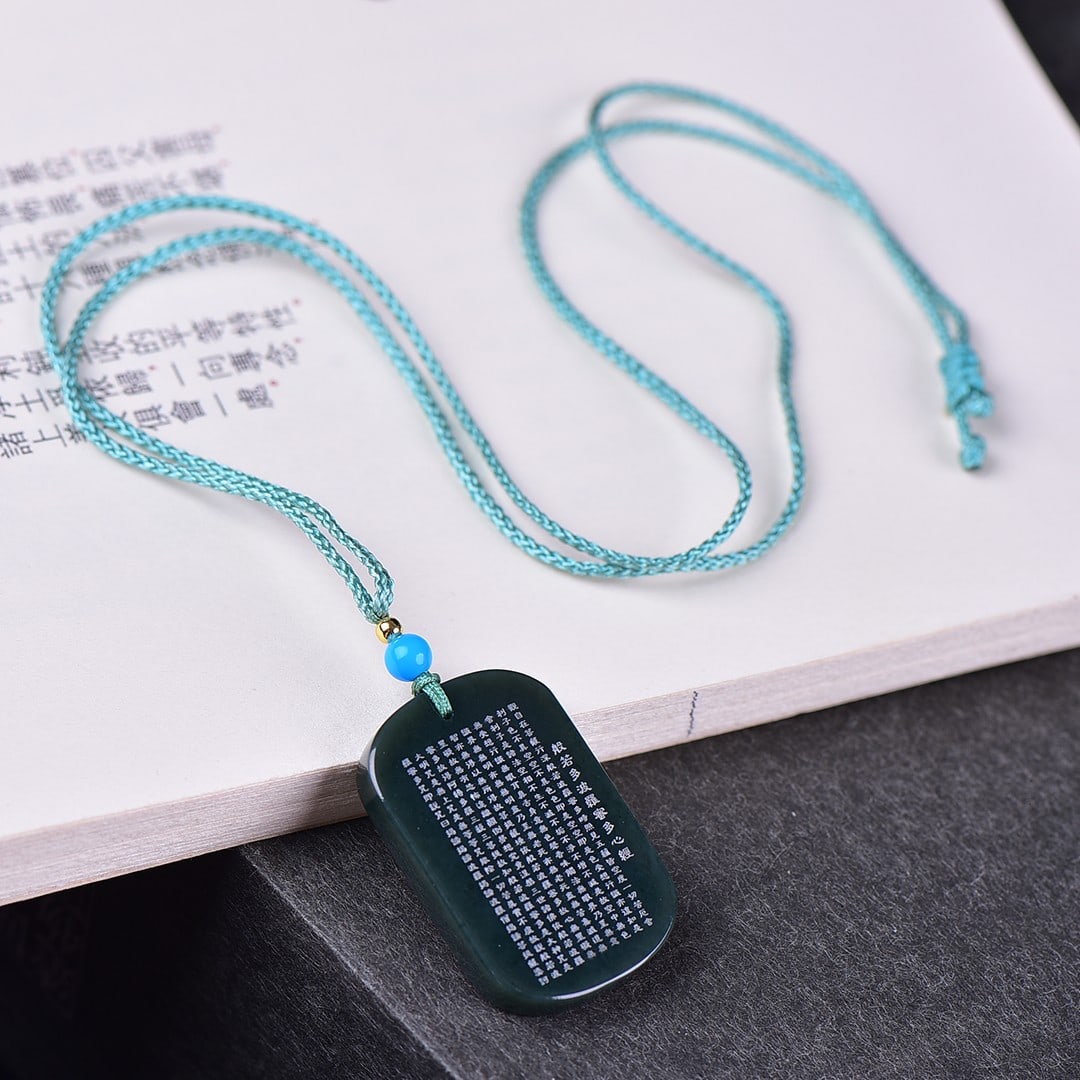 An Exquisite Sapphire Scriptures Pendant - 5