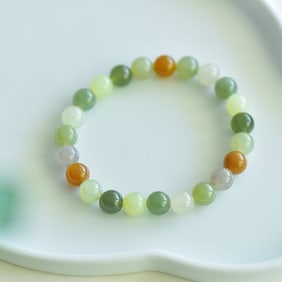 An Exquisite White Jade Jasper Bracelets