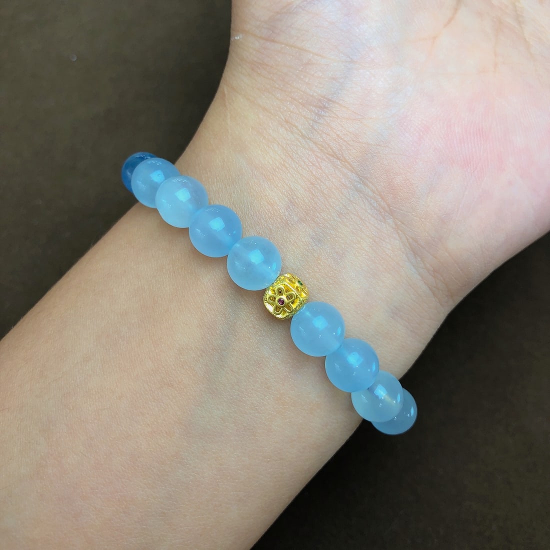 An Exquisite Aquamarine Crystal Bracelets - 6