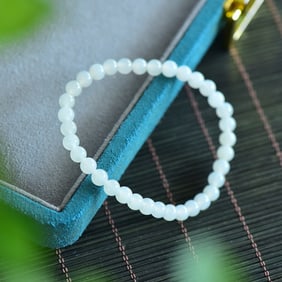 An Exquisite White Jade Bracelets