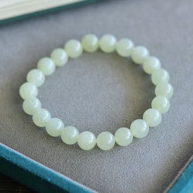 An Exquisite White Jade Bracelets