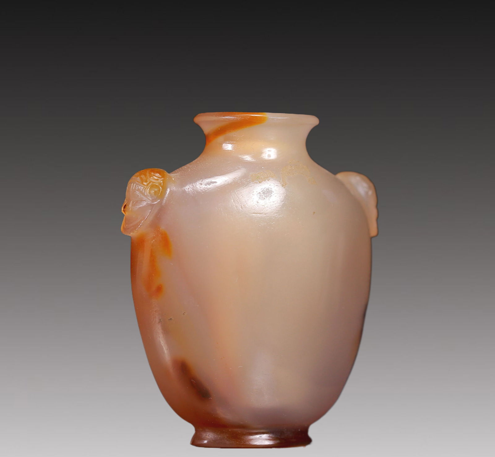 A Precious Agate Beast-Handled Snuff Bottle - 4