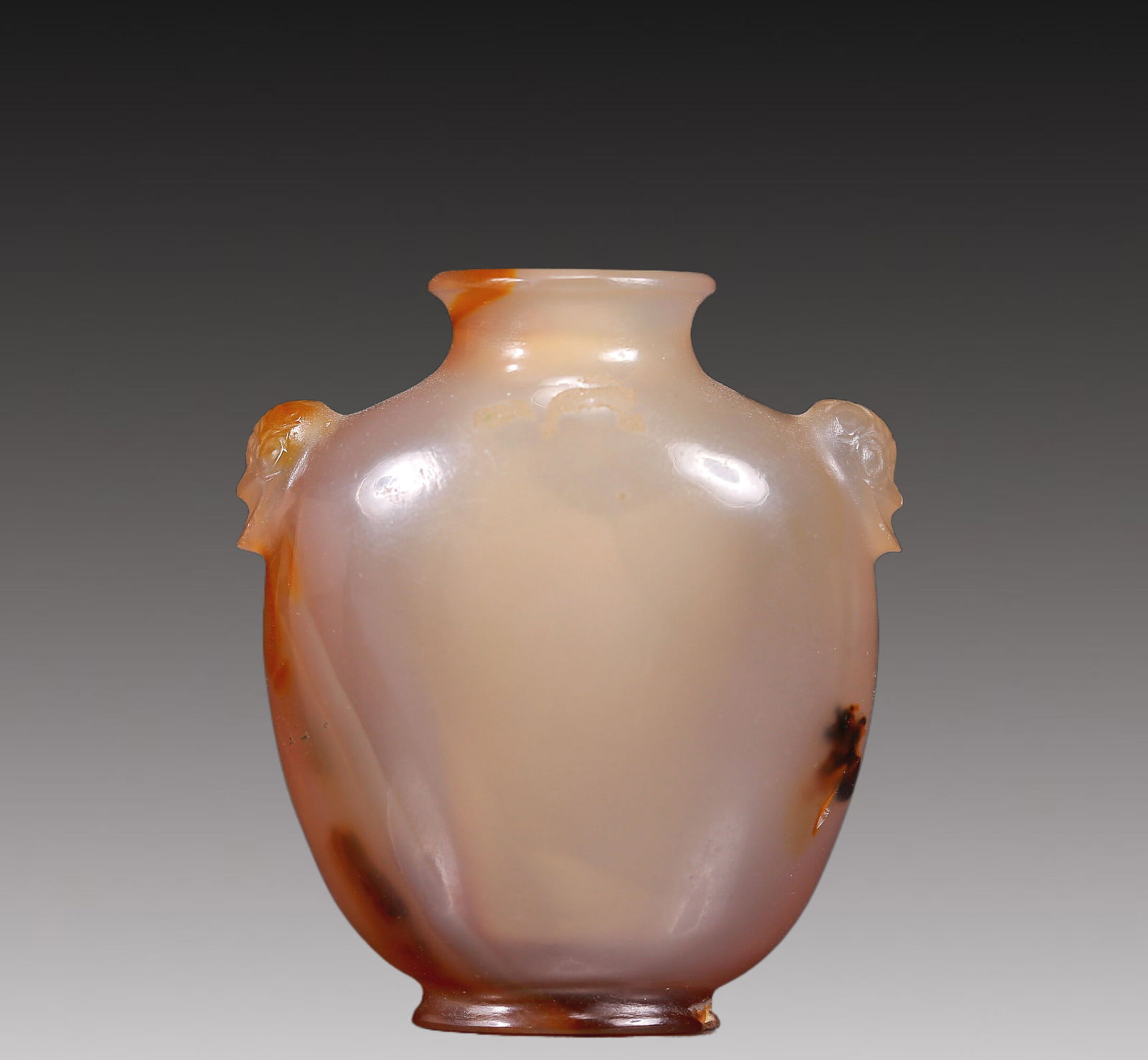 A Precious Agate Beast-Handled Snuff Bottle - 5