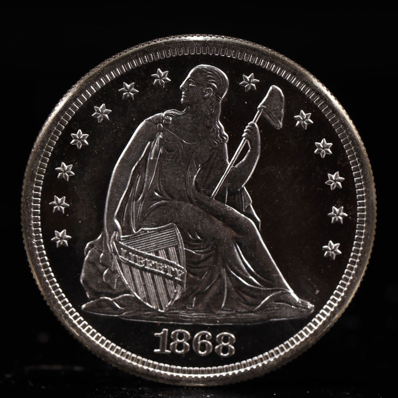 USA One Dollar 1868 Coin (1 of 2)