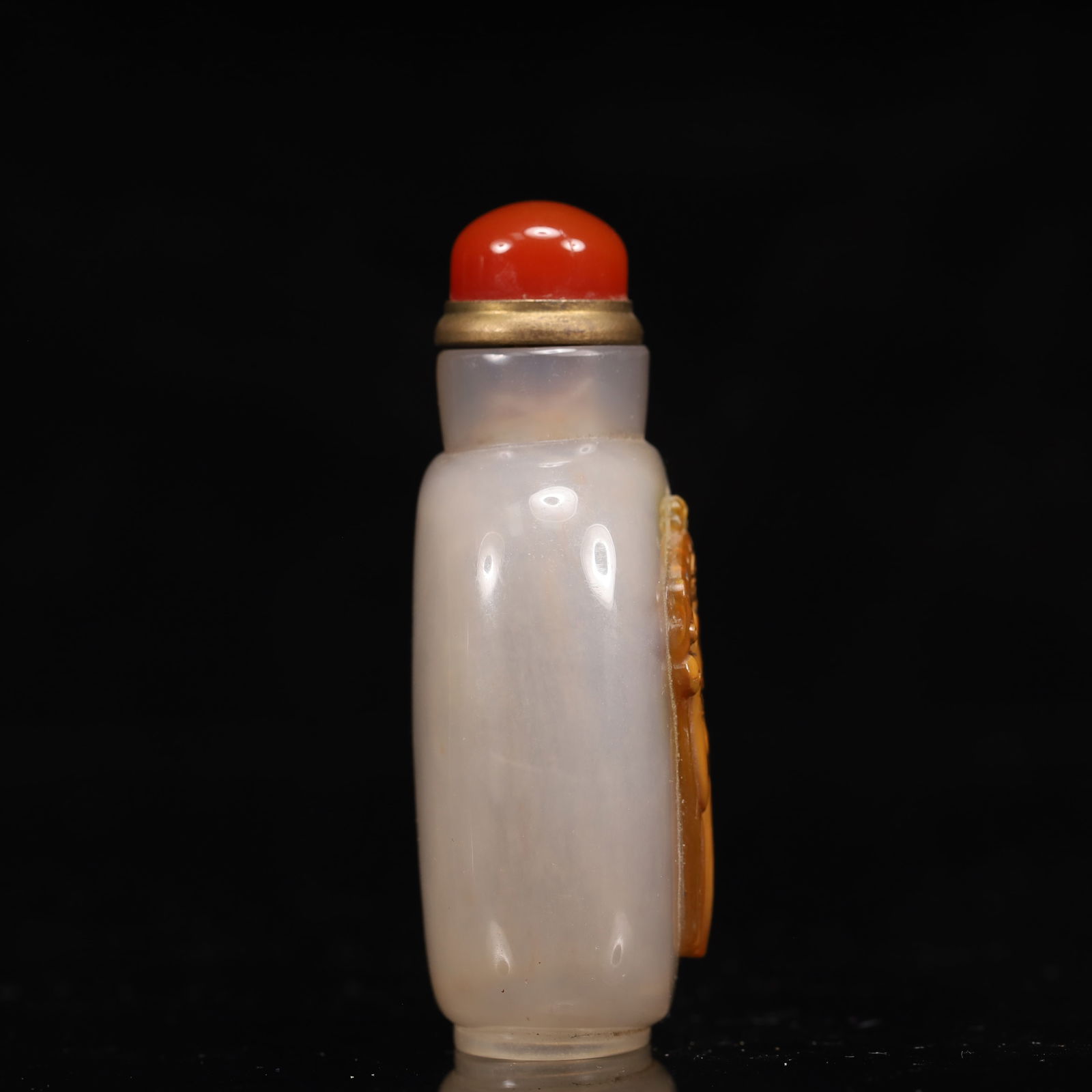 An Exquisite Agate Human-Face Pattern Snuff Bottle - 4