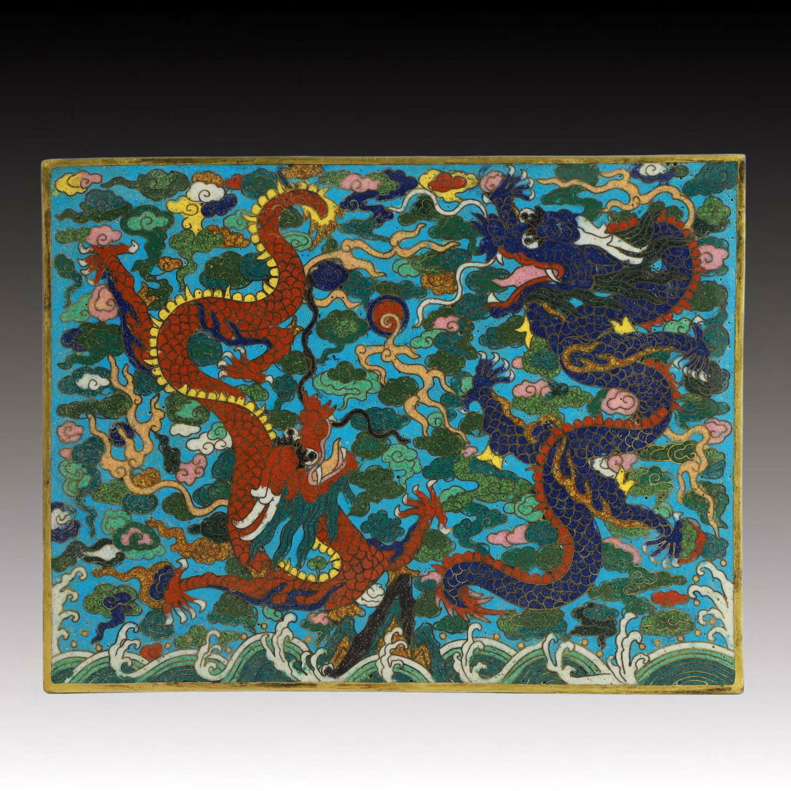 An Exquisite Cloisonne Dragon Pattern Box - 5