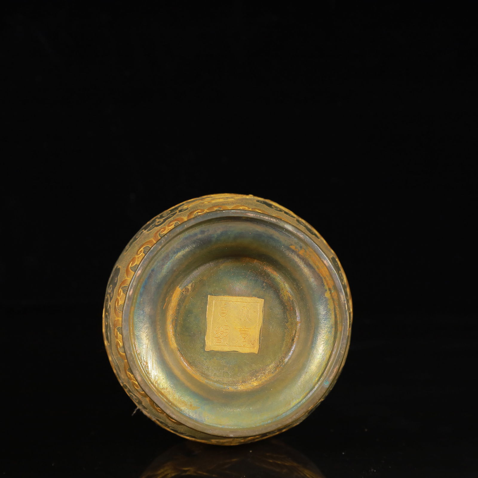 An Exquisite Gilt Silver Phoenix Pattern Vase - 10