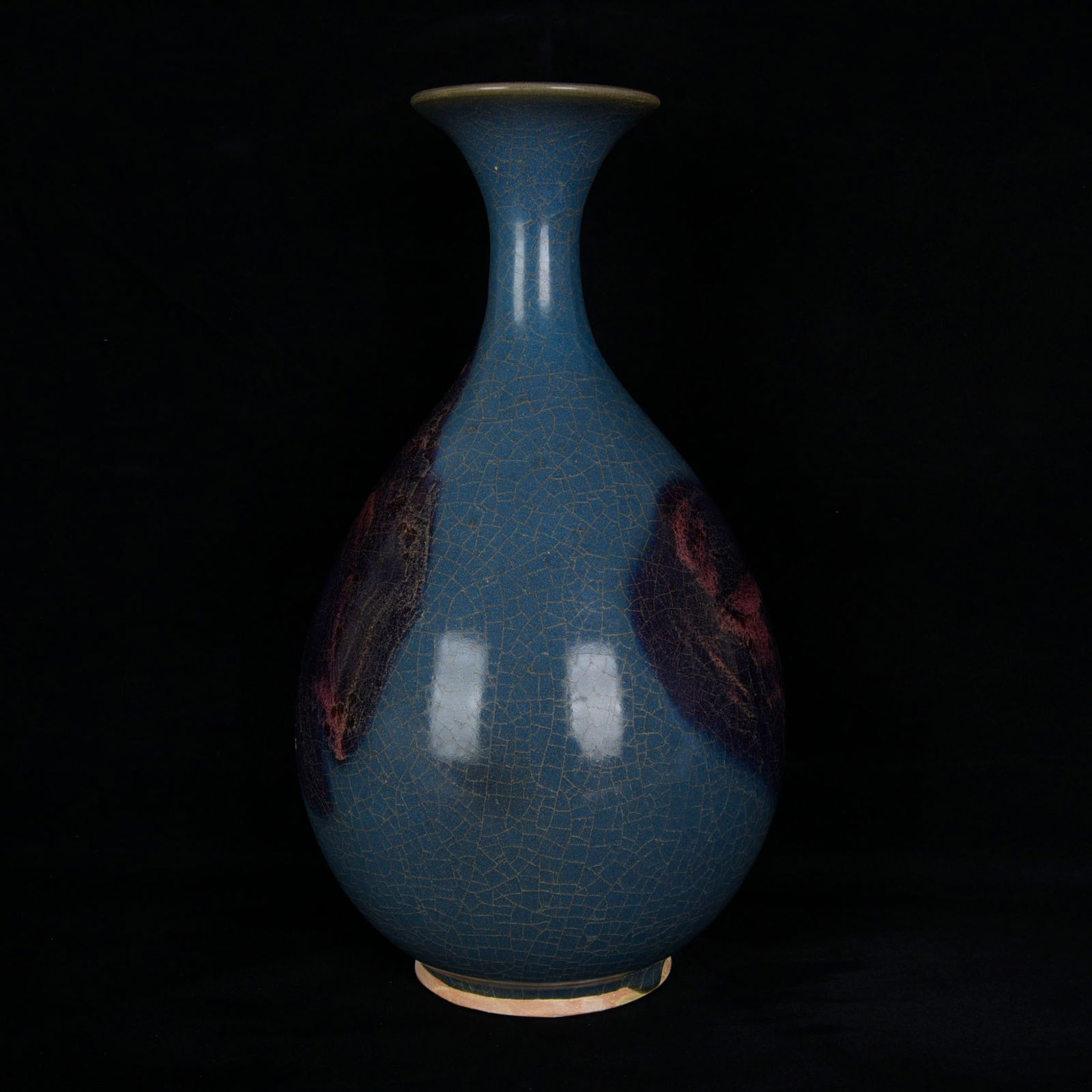 A Rare Jun yao Double-Ears Vase - 3