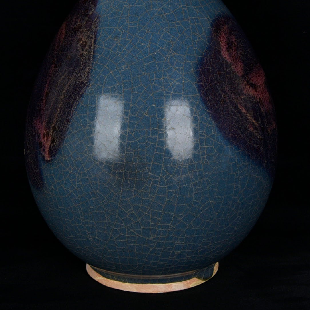 A Rare Jun yao Double-Ears Vase - 4