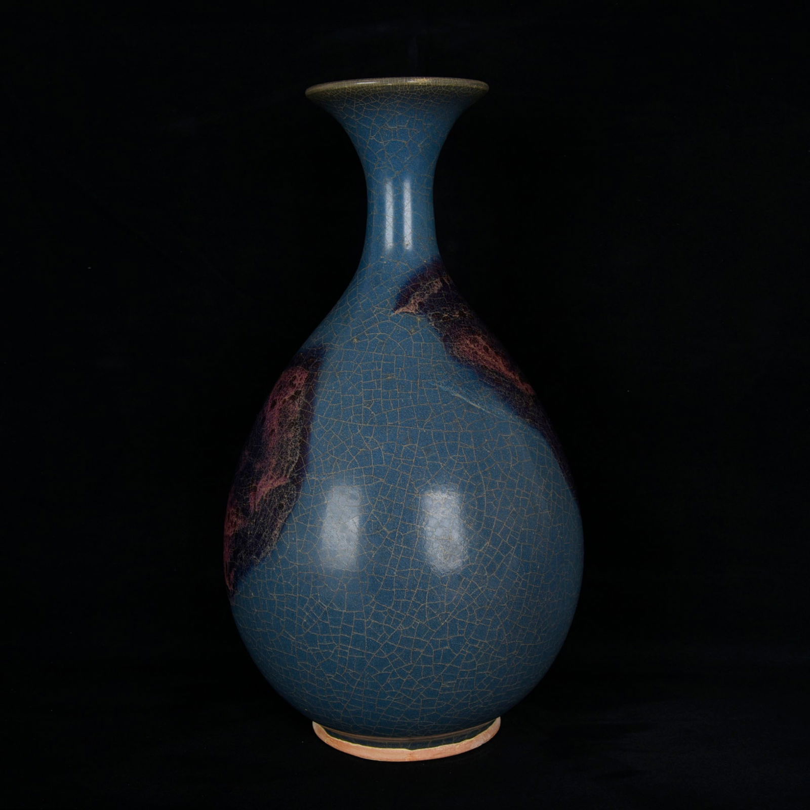 A Rare Jun yao Double-Ears Vase - 7