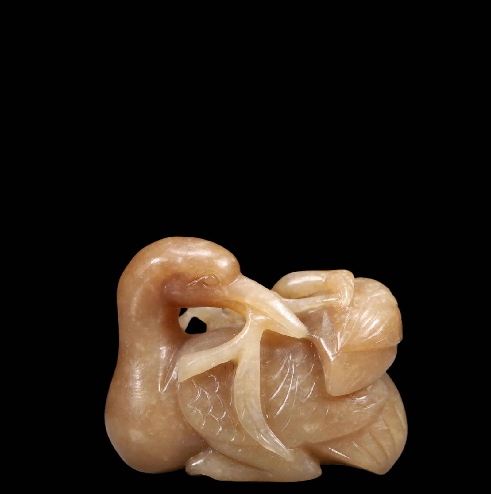 An Exquisite Hotan Jade Goose Ornament (1 of 6)
