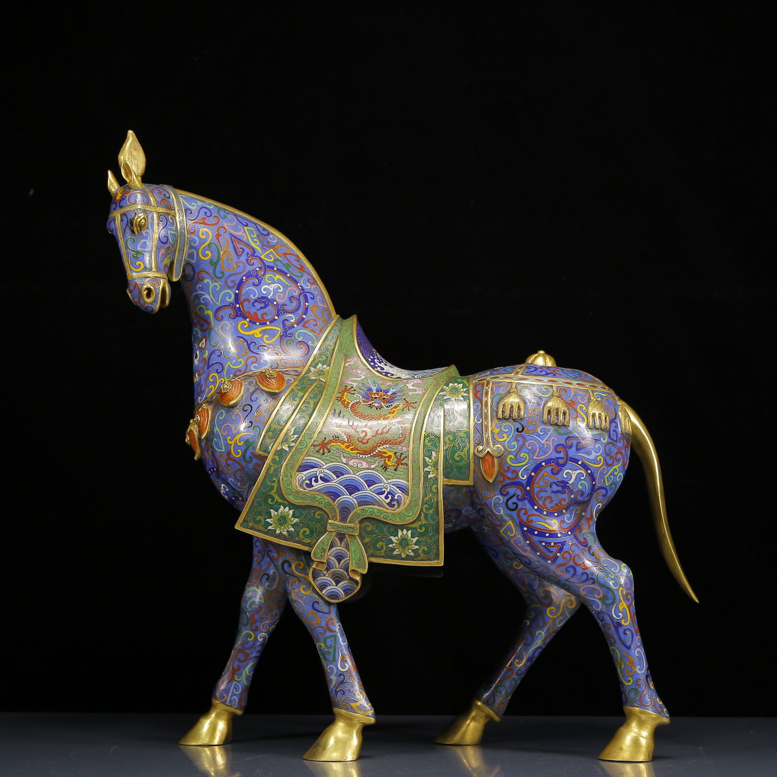 A Huge Cloisonne Horse Ornament (1 of 13)