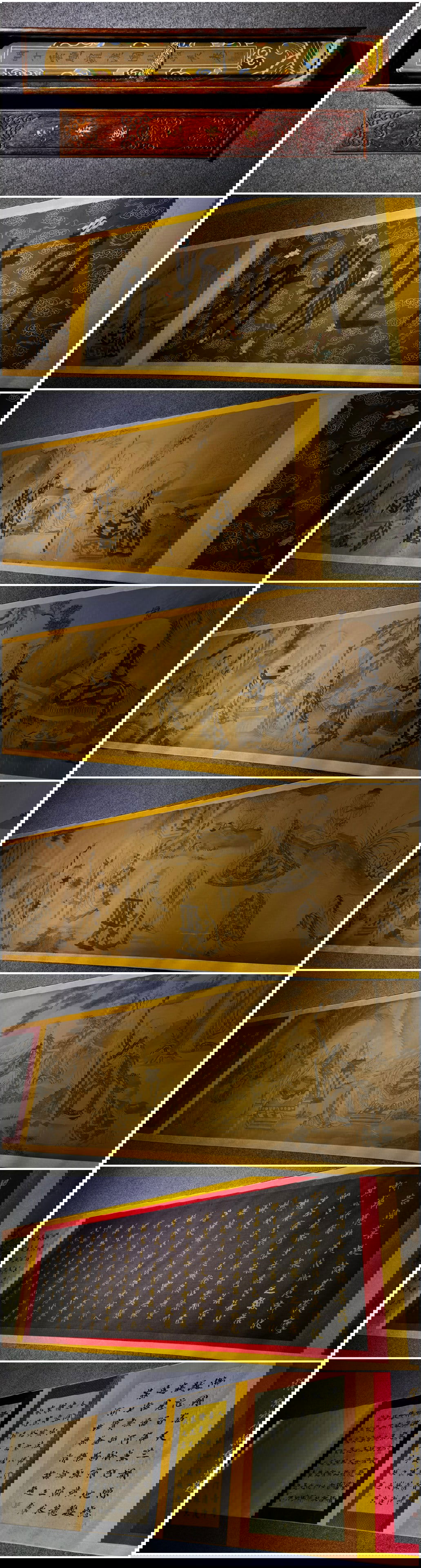 A Chinese Hand Scroll Ink Painting of Arhat on Silk,Ding Yunpeng (1 of 19)