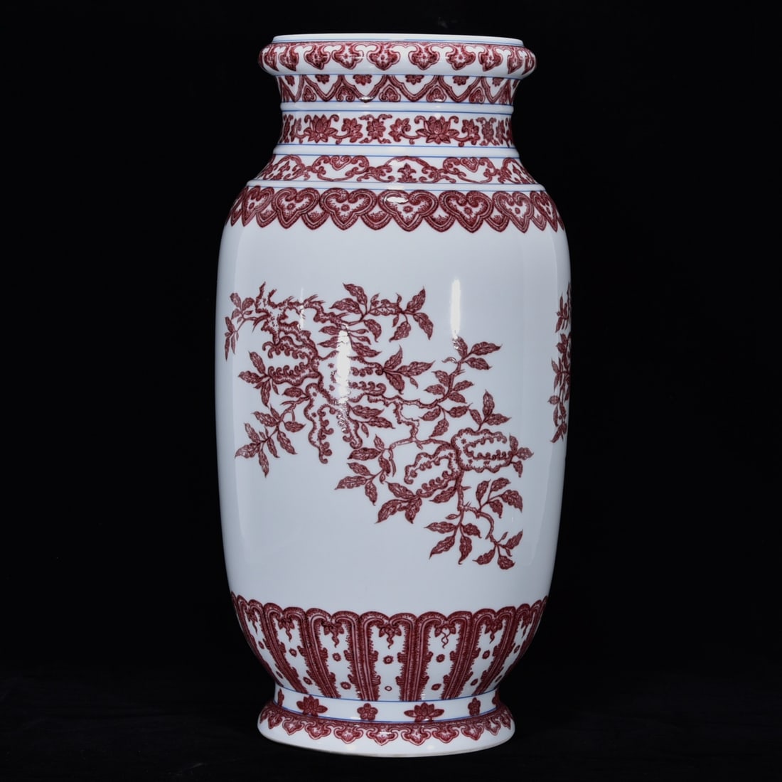 A Huge Underglaze-Red Fruit Pattern Vase - 3