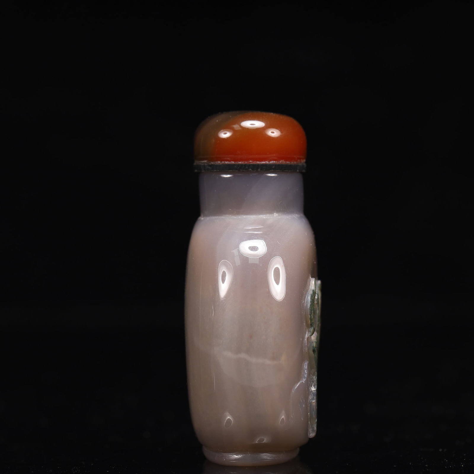 An Exquisite Agate Figure and Deer Pattern Snuff Bottle - 4