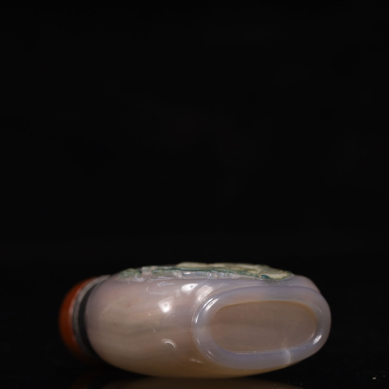 An Exquisite Agate Figure and Deer Pattern Snuff Bottle - 9