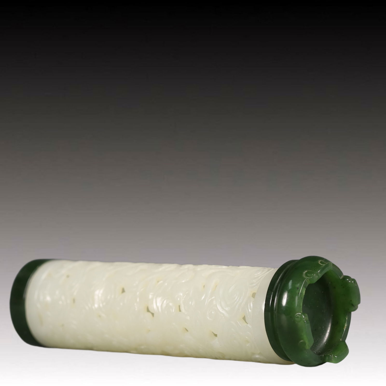 A Precious White Jade Auspicious Cloud Pattern Ornament - 5