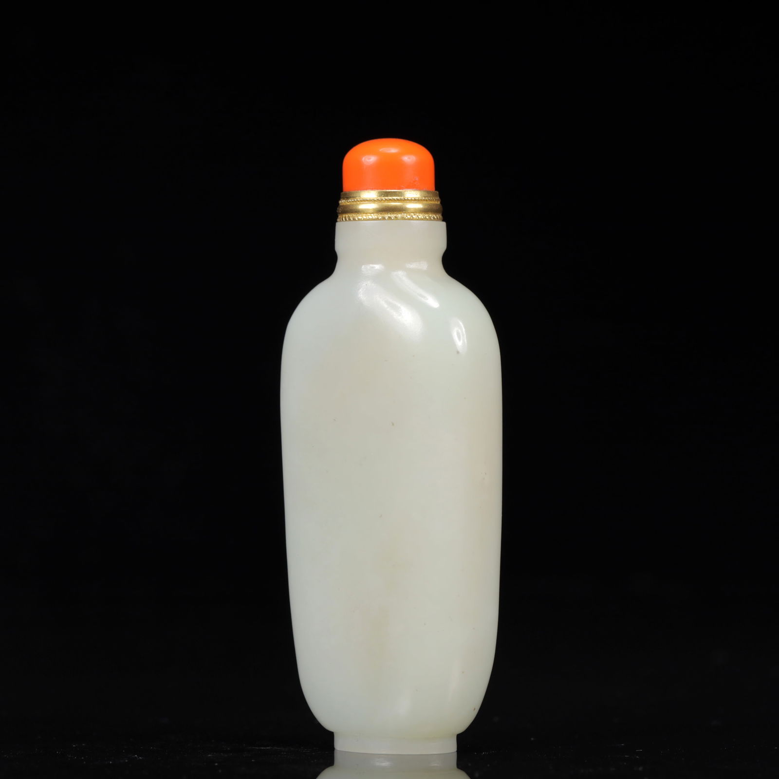 An Exquisite White Jade Figure Pattern Snuff Bottle - 4