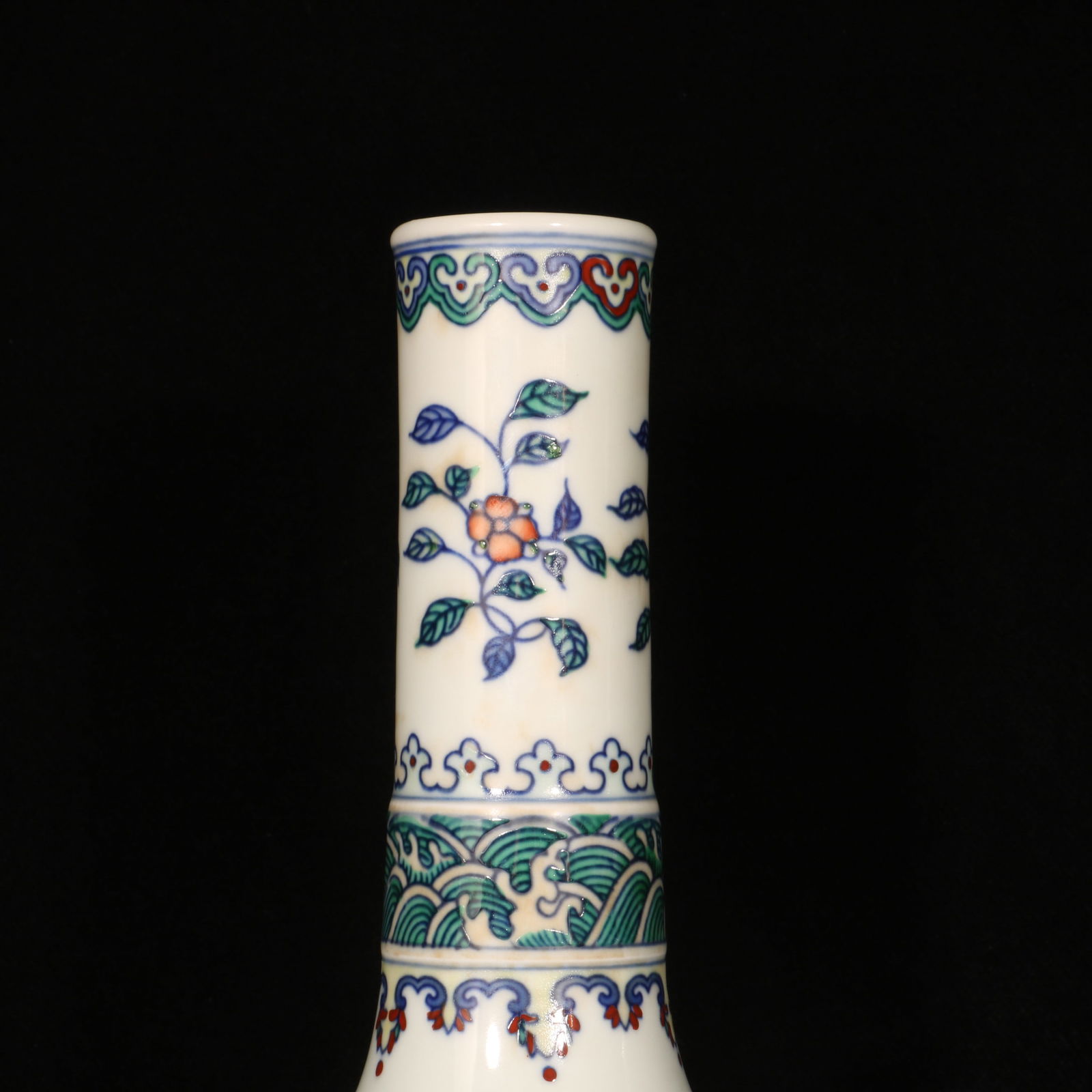 A Rare Doucai Fruit Pattern Vase - 2