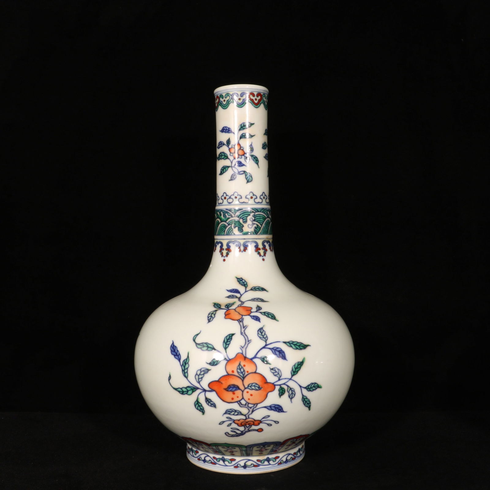 A Rare Doucai Fruit Pattern Vase - 4