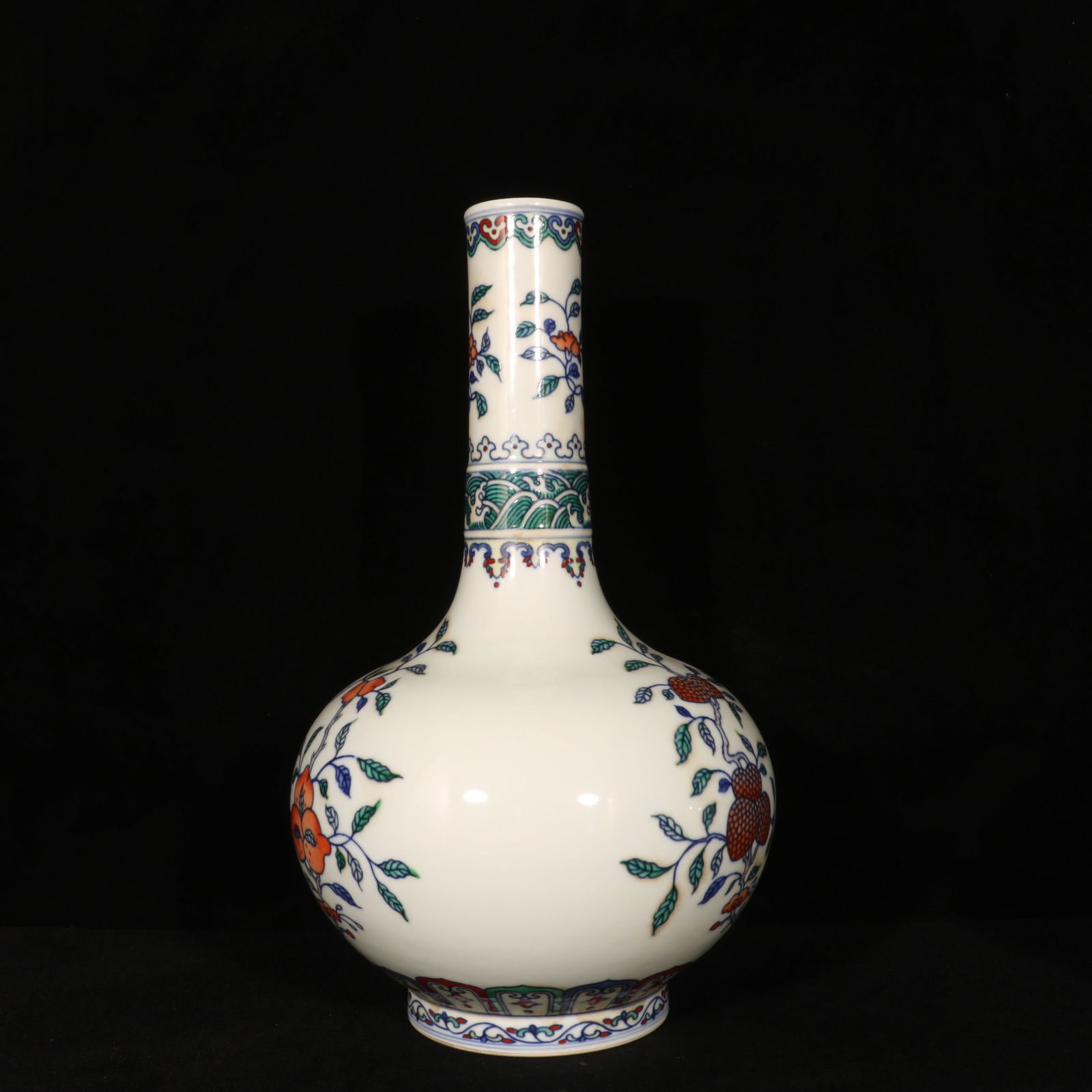 A Rare Doucai Fruit Pattern Vase - 5