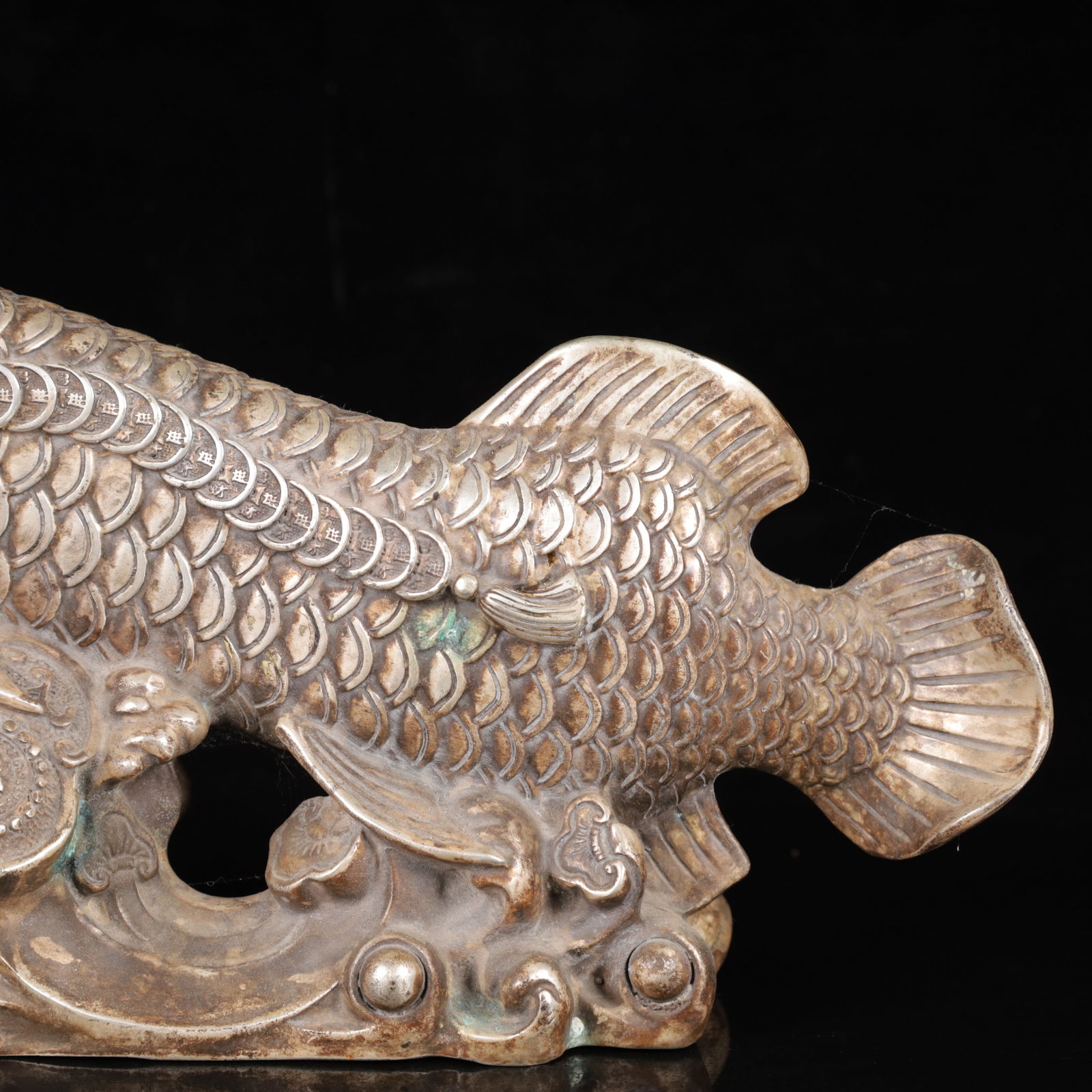 An Exquisite Silver Fish Ornament - 4