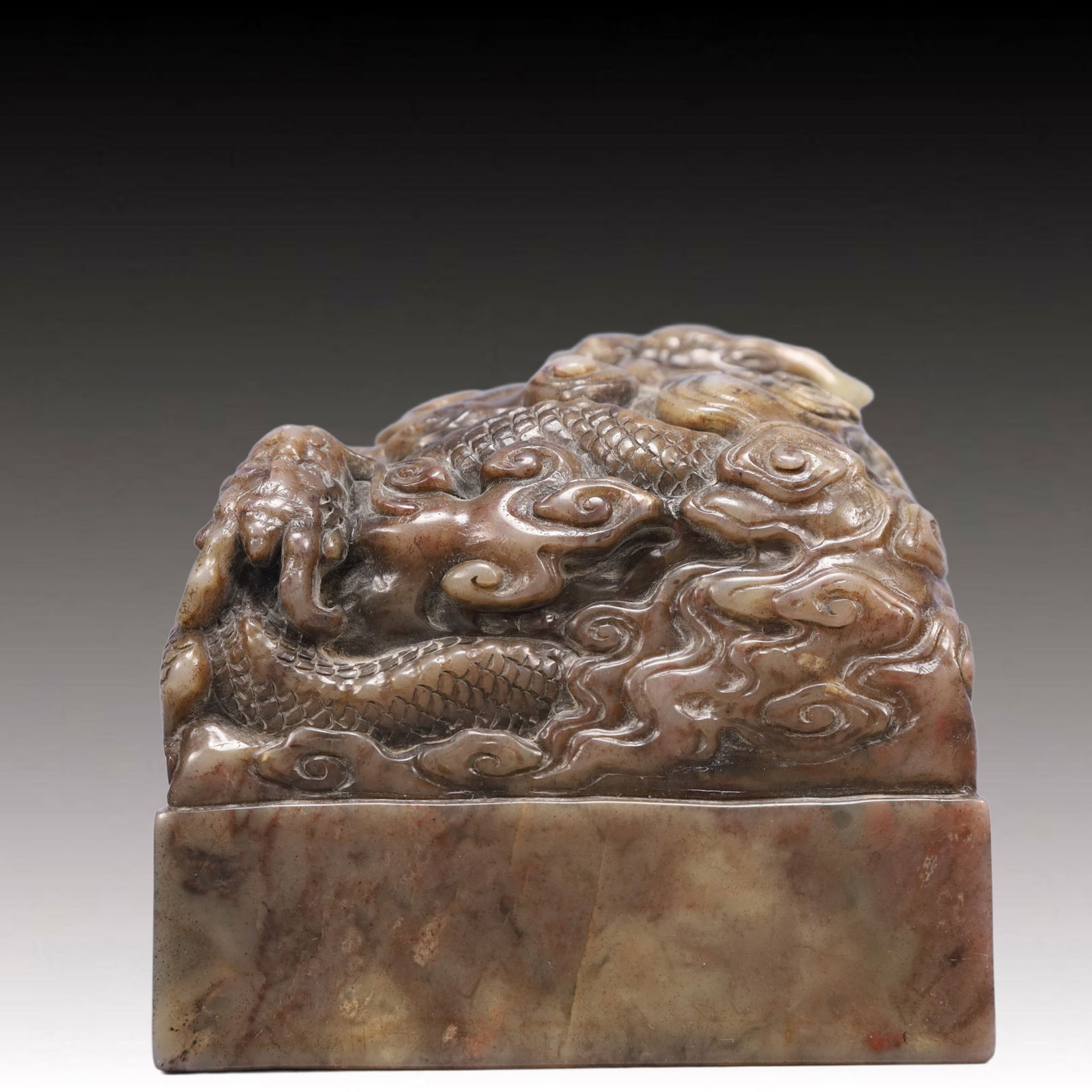 An Exquisite Shoushan Stone Dragon Pattern Seal - 3
