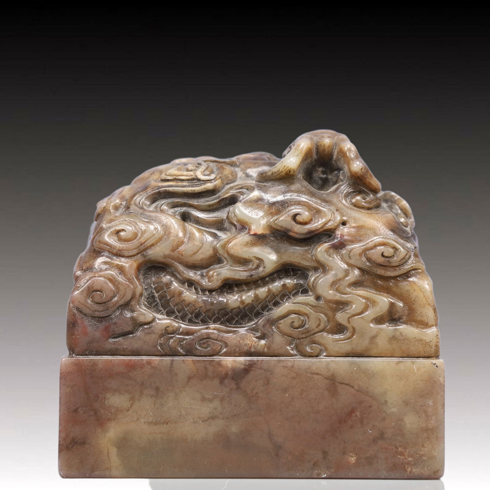 An Exquisite Shoushan Stone Dragon Pattern Seal - 4