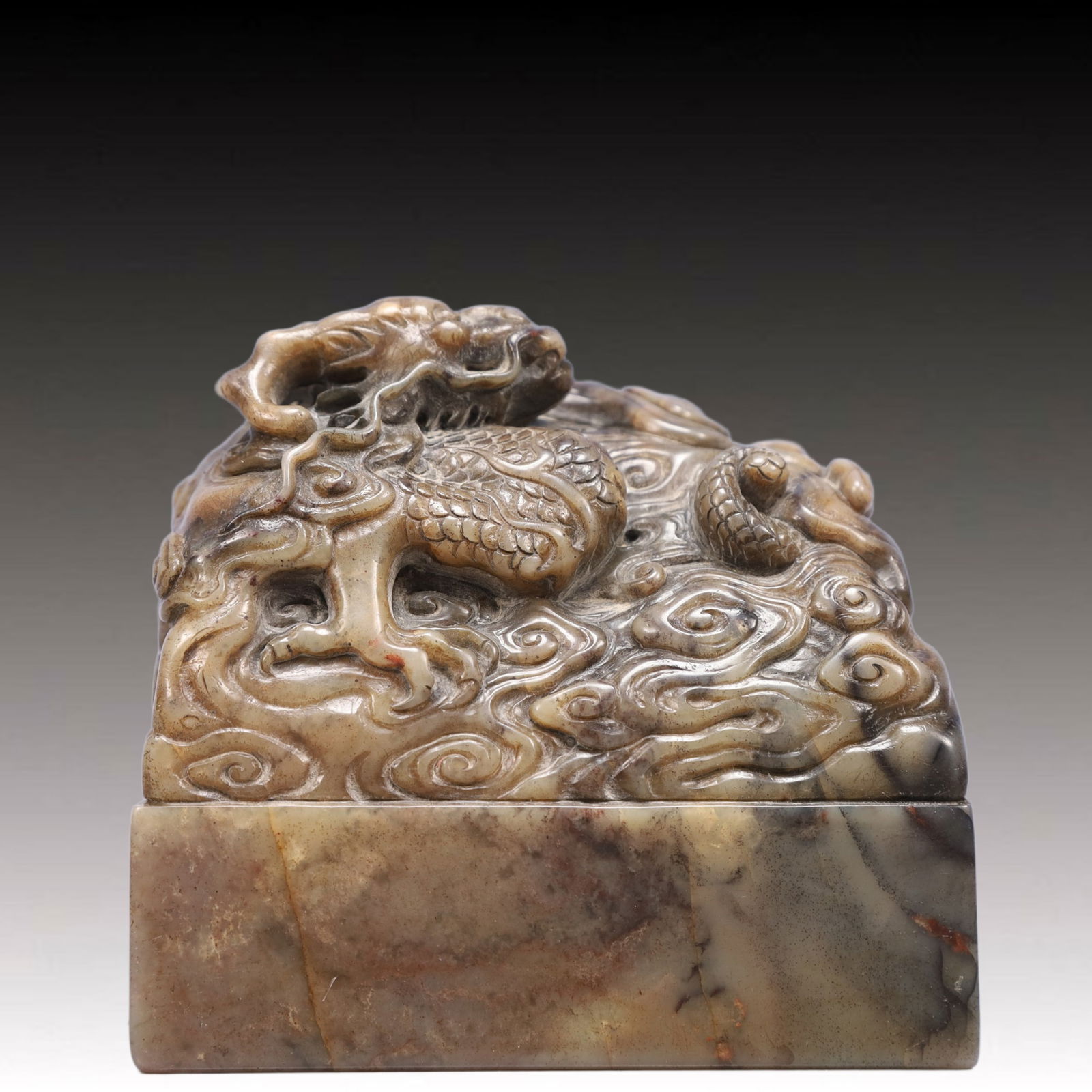 An Exquisite Shoushan Stone Dragon Pattern Seal - 5