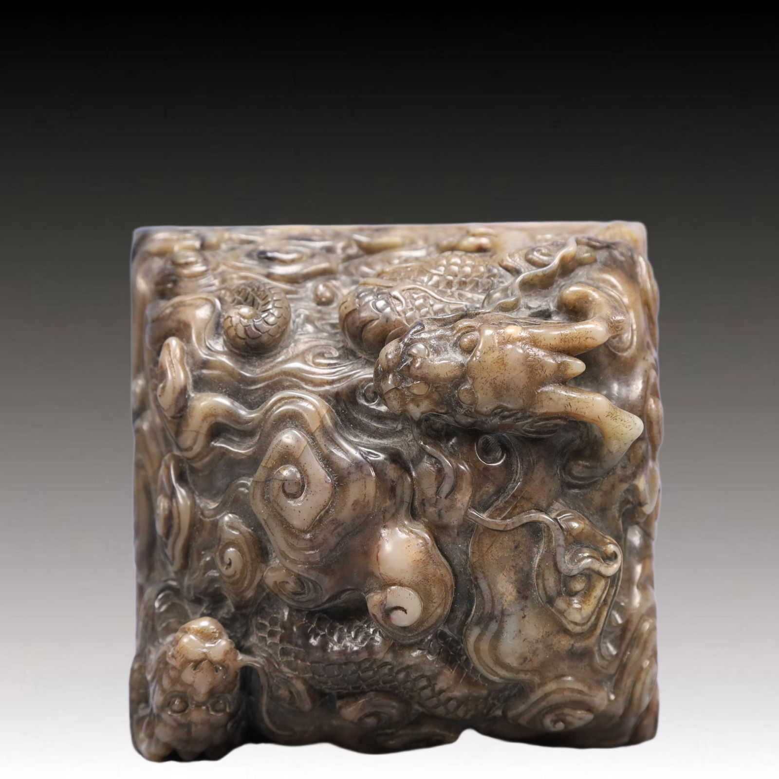 An Exquisite Shoushan Stone Dragon Pattern Seal - 6