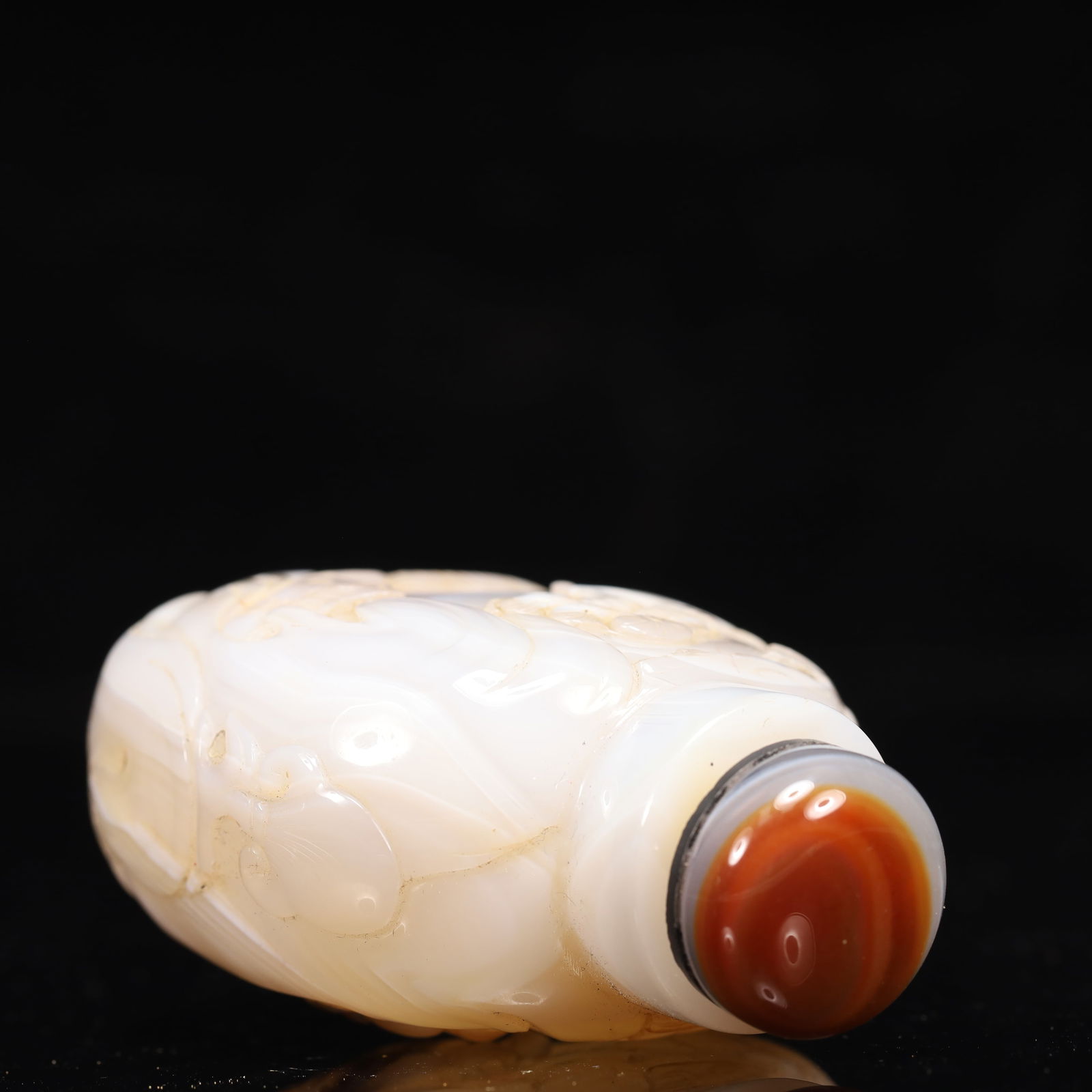 An Exquisite Agate Landscape and Figure Pattern Snuff Bottle - 7