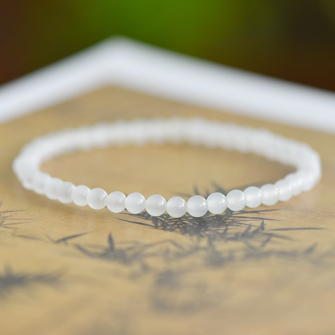 An Exquisite White Jade Bracelets - 3