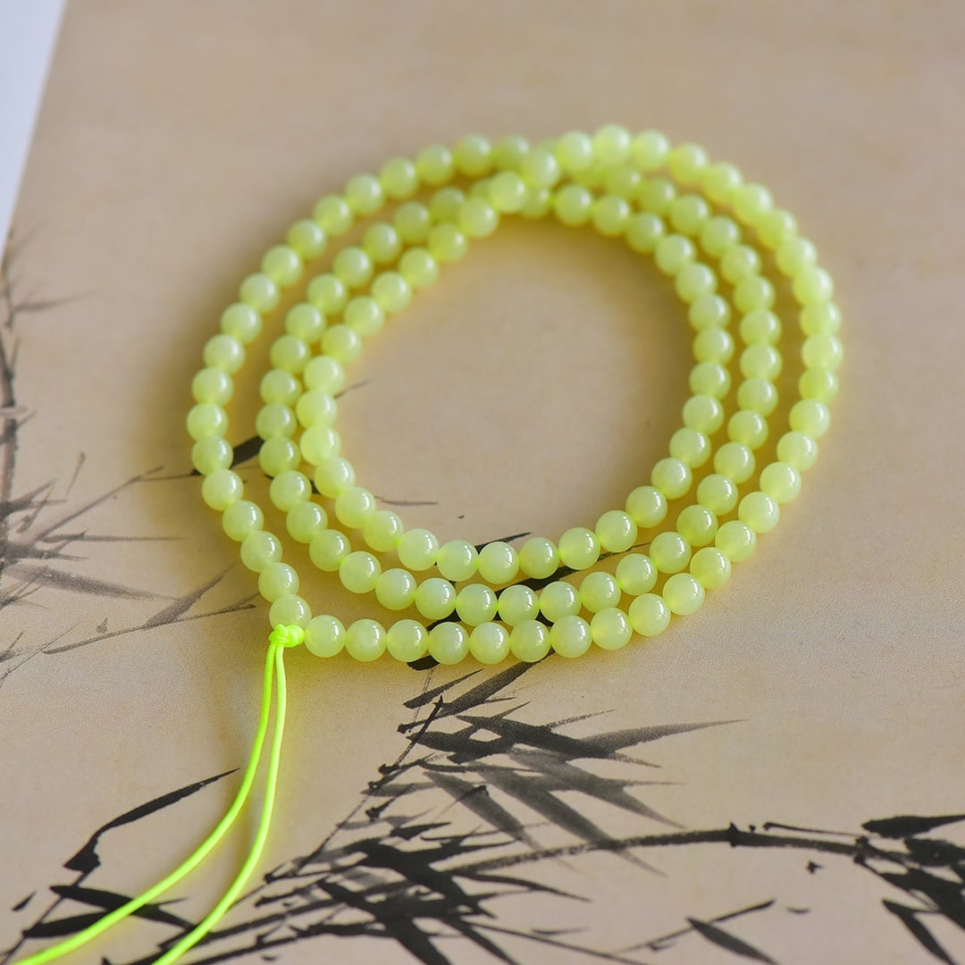 An Exquisite Yellow Jade Bracelets - 5